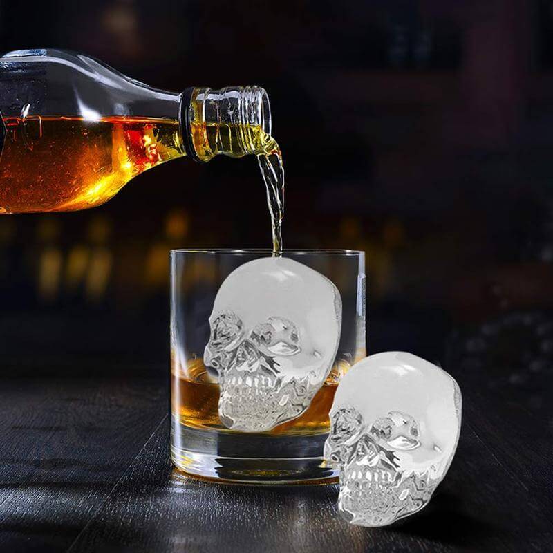 Skull Ice Maker - Whiskey Glass Selection - Whiskey Gifts – TheWhiskeyRecord