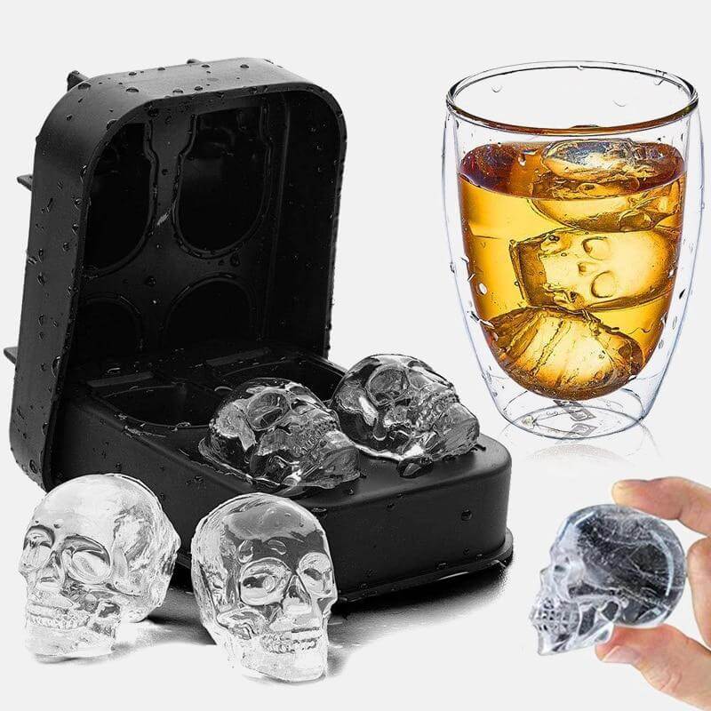 Skull Ice Maker - Whiskey Glass Selection - Whiskey Gifts