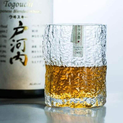 Edo Iru Whiskey Glass With Wooden Box