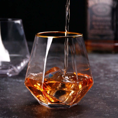 Hexagon Whiskey Glass Set of 2