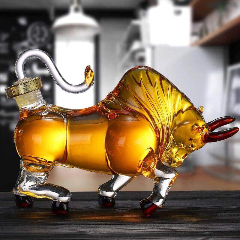 Charge of the Bison Decanter